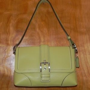 Pear Green Classic Coach Satchel Handbag